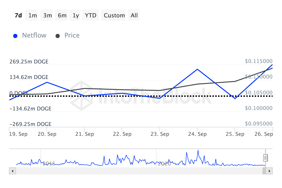 Why Crypto Whales Are Buying Big in October 2024 4 dogecoin large holders' netflow
