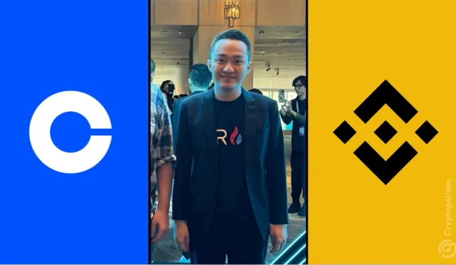 Justin Sun exposes Coinbase fees demand, backs Binance