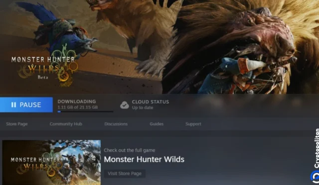 Monster Hunter Wilds beta makes history with 460,000+ Steam player count